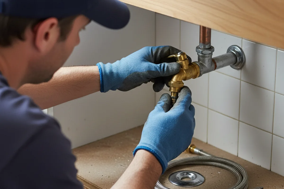 Shutoff valve and fitting work during Repiping in Mazon